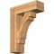 Ekena Millwork Merced Block Rough Sawn Bracket w/ Offset Brace, Western Red Cedar, 8"W x 24"D x 32"H BKT0806X24X32MRC05RWR - alternate 1